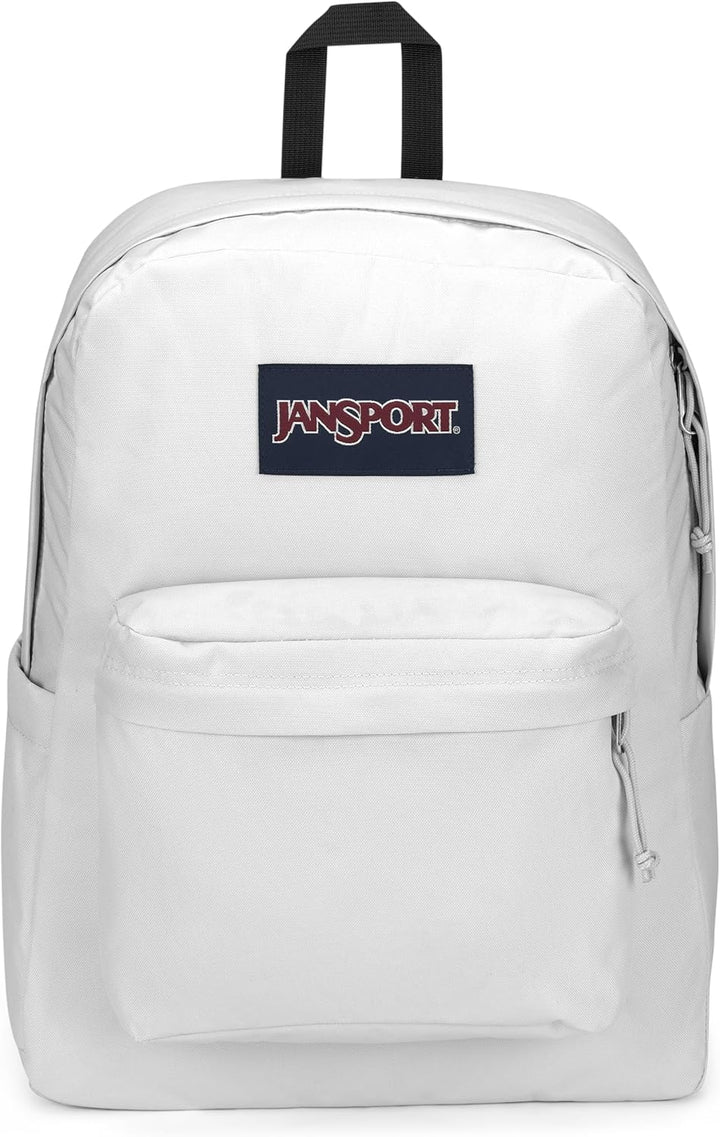 JanSport Mochila Superbreak Plus, Blanco, Tamaño único