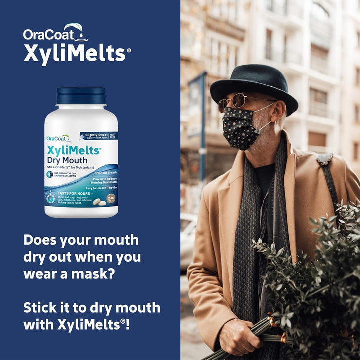 Oracoat XyliMelts - Discos hidratantes para la boca seca, sin azúca...
