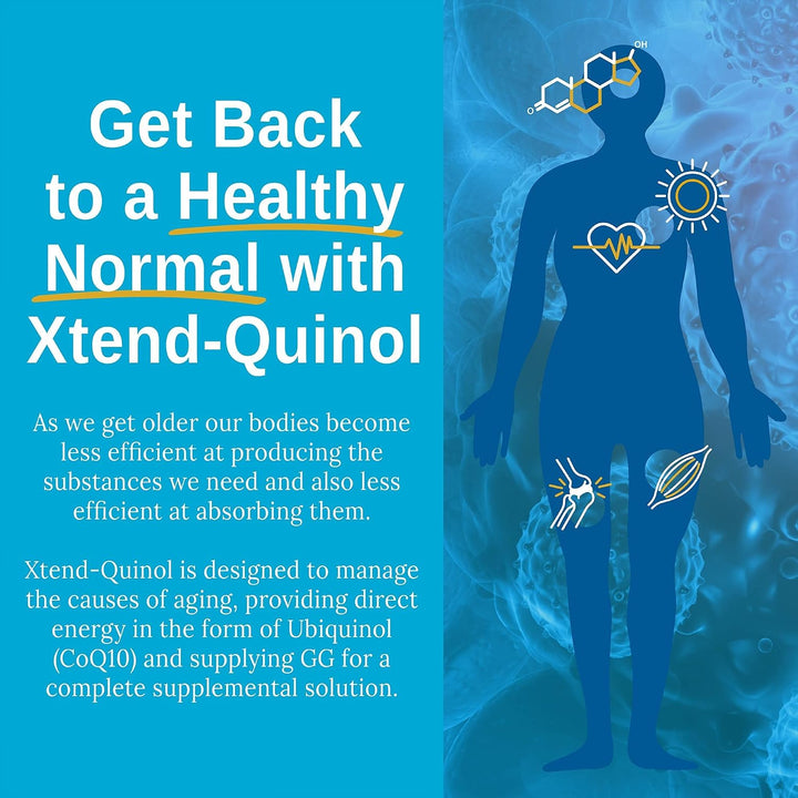 Xtendlife Xtend-Quinol CoQ10 Suplemento para la salud del corazón,...