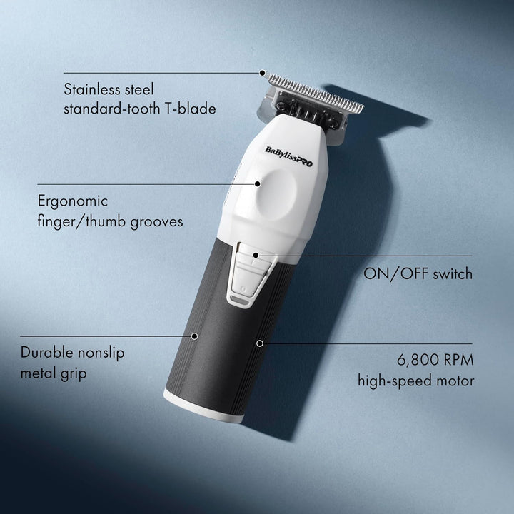 BaBylissPRO COREFX - Recortadora de barba inalámbrica profesional p...