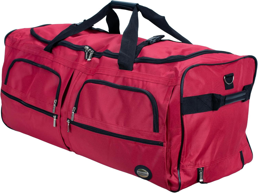 Bolso de viaje con ruedas Rockland Rolling Duffel, Negro, 22"