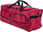 Bolso de viaje con ruedas Rockland Rolling Duffel, Negro, 22"