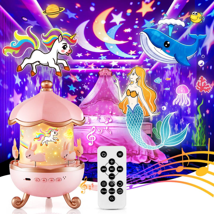 Onefire - Luz nocturna para niños, 15 máquinas de sonido, luz noctu...