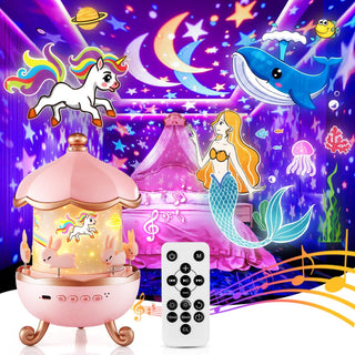 Onefire - Luz nocturna para niños, 15 máquinas de sonido, luz noctu...
