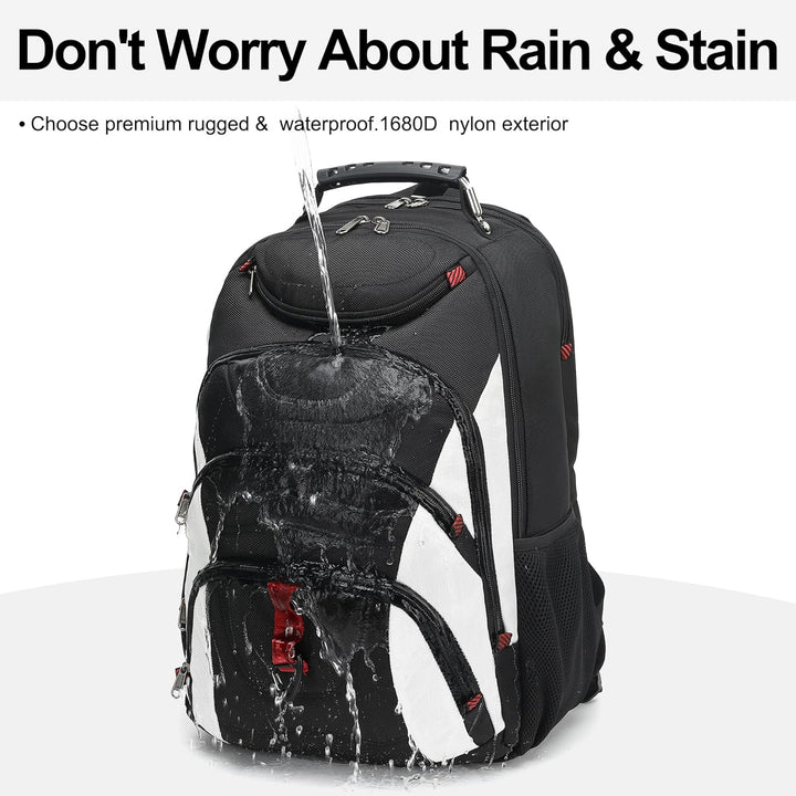 Mochila para laptop Boavan para hombre (Negro, 15.6 pulgadas), Negr...