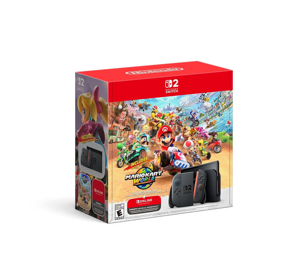 Nintendo interruptor 2 + Mario Kart World Bundle (includes 3-month NSO Individual Membership)