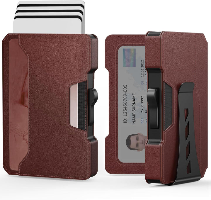Cartera Delgada para Hombres - Cartera Minimalista para Hombres con...