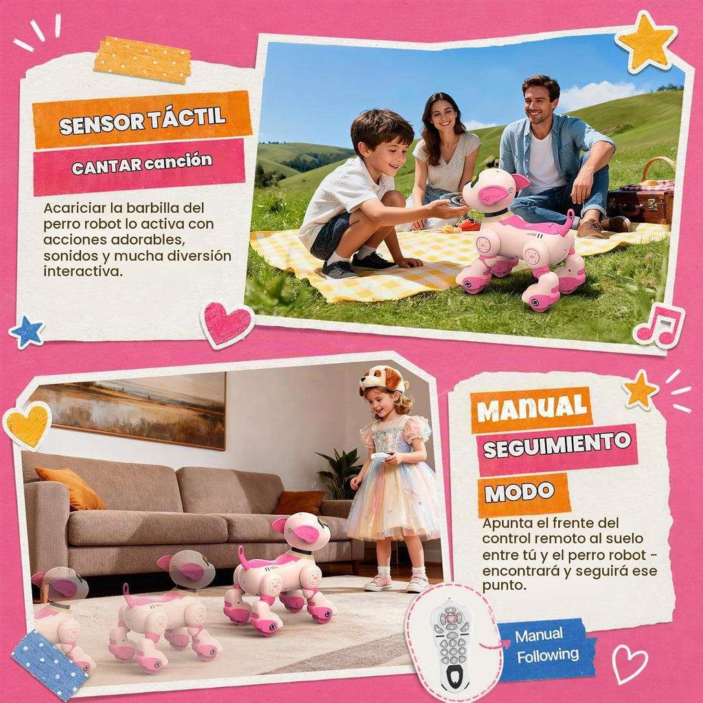 anysun - Perro robot inteligente para niños, cachorro inteligente con