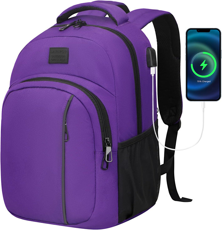 LARIPOP Mochila de viaje para laptop, mochila para laptop de negoci...