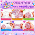 Kit de fabricación de bolas antiestrés crujientes para hacer manualidades