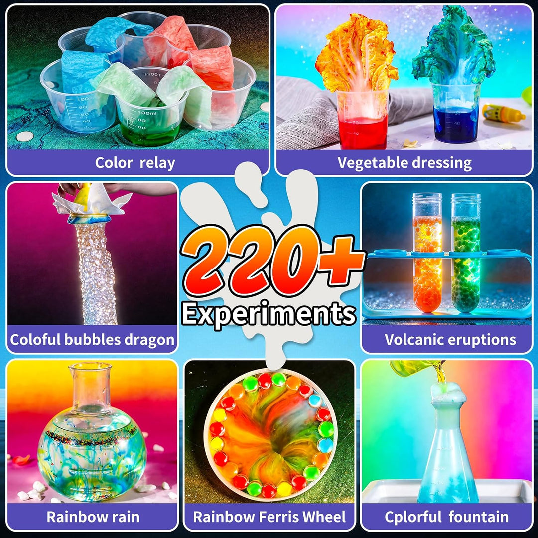 ZDRKWSM Kit de ciencia con más de 220 experimentos de laboratorio c...