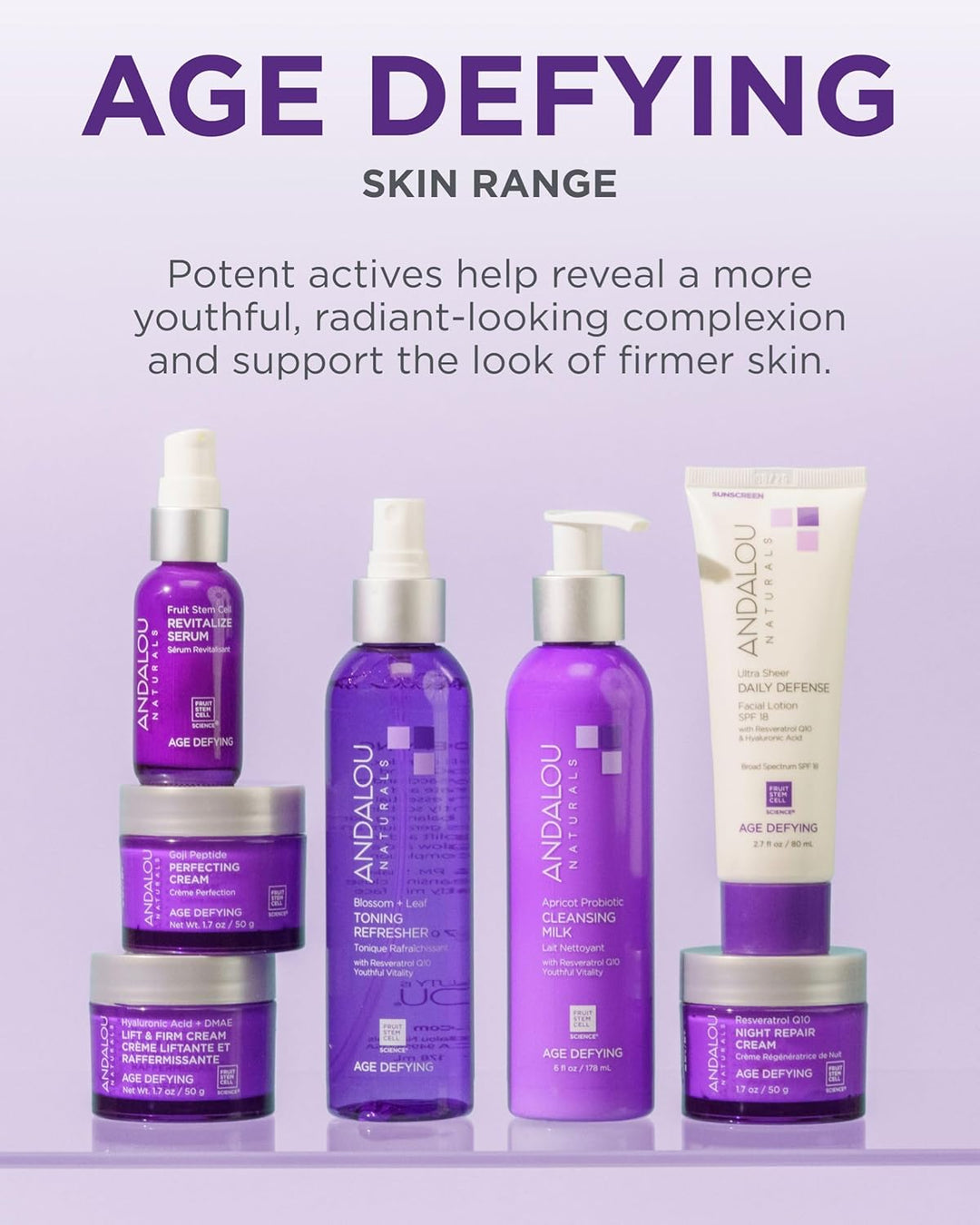 Crema reparadora de noche Andalou Naturals Age Defying Resveratrol...