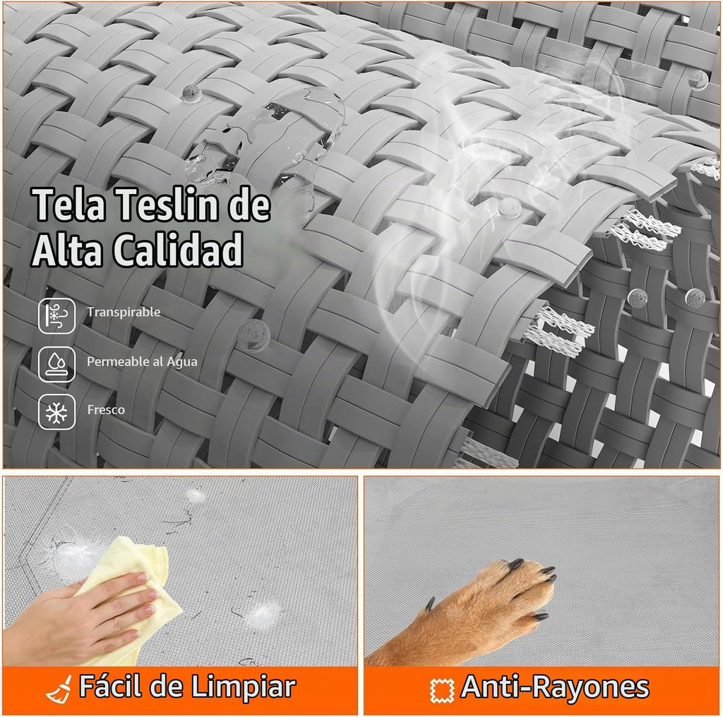 Simple Trending Cama elevada para perros grandes, cuna impermeable para