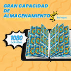 KS SHOP® Carpeta de tarjetas de 1080 bolsillos, álbum de tarjetas coleccionables de 9 bolsillos premium con 60 hojas de doble cara, libro de colección de 3 anillos con cremallera, tarjetero impermeable con correa para la muñeca