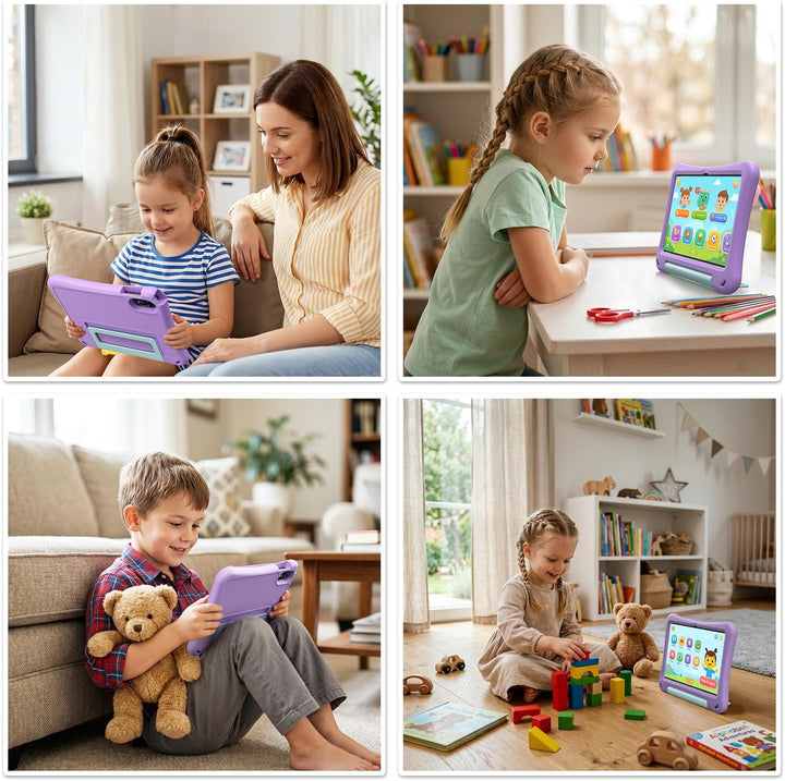 EDUAITABLET Tablet infantil de 10 pulgadas, tableta Android 16 para...