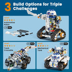Kit de construcción de robot STEM 3 en 1, aplicación y kit de robótica de control remoto