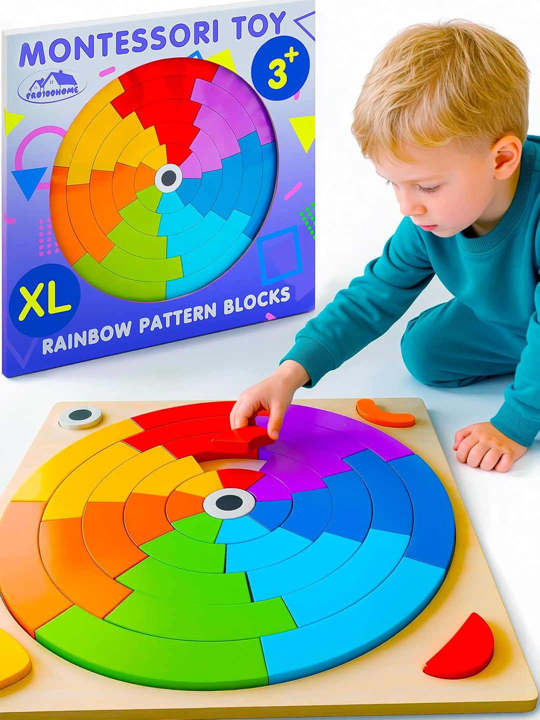 Actividades de aprendizaje preescolar Juguetes Montessori: bloques...