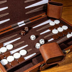 Backgammon Set para adultos, juego de mesa de viaje portátil con funda de