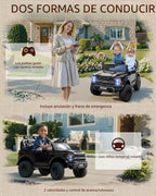 First Ride On Juguetes de paseo de 24V para niños grandes, Ford F-150 Raptor con licencia de 2 asientos, auto de paseo para niños con control remoto, automóvil eléctrico para niños pequeños con luces