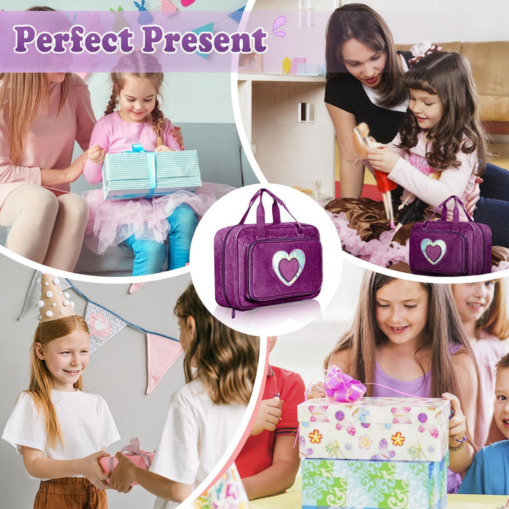 LININYHAO Funda de transporte compatible con muñecas Barbie de 12 p...