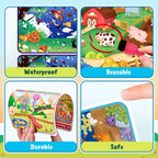 JoyCat Paquete de 24 tarjetas de juego de Spot the Difference para niños, recuerdos de fiesta reutilizables de borrado en seco, premios de aula, rellenos de bolsas de golosinas y regalos de devolución de cumpleaños para edades de 4 a 8 años