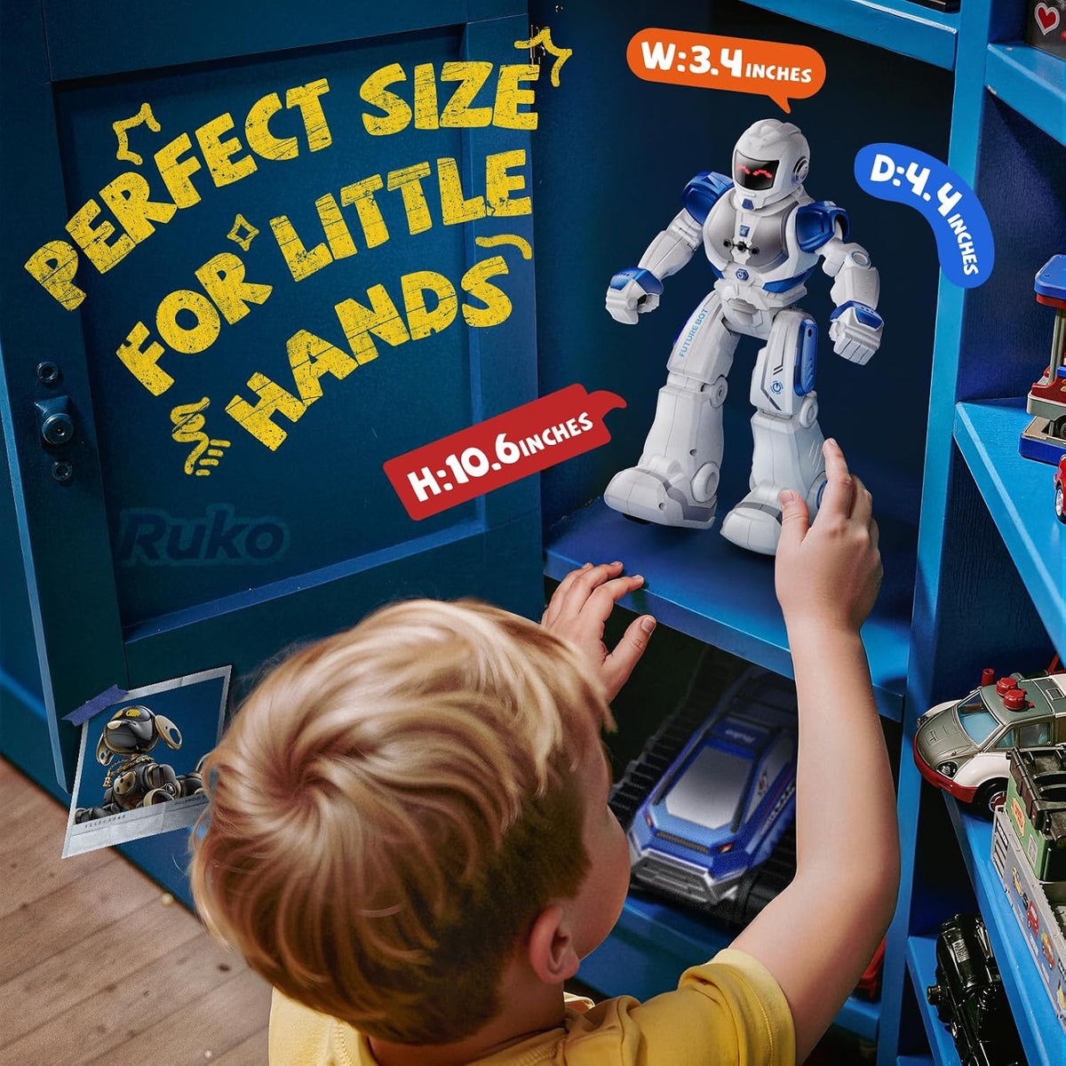 Ruko 6088 Robot programable para niños de 3 a 6 años, azul clásico