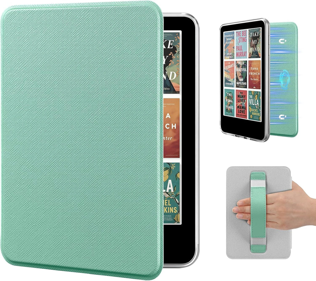 Funda magnética para Kindle 11ª generación de 6 pulgadas, correa de mano