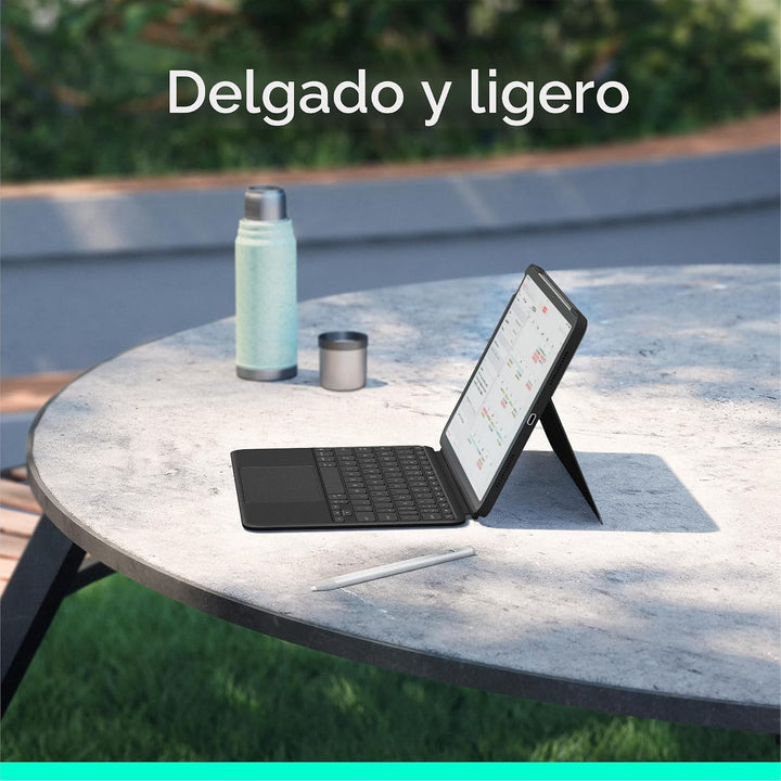 Logitech Combo Touch - Funda con teclado retroiluminado desmontable...