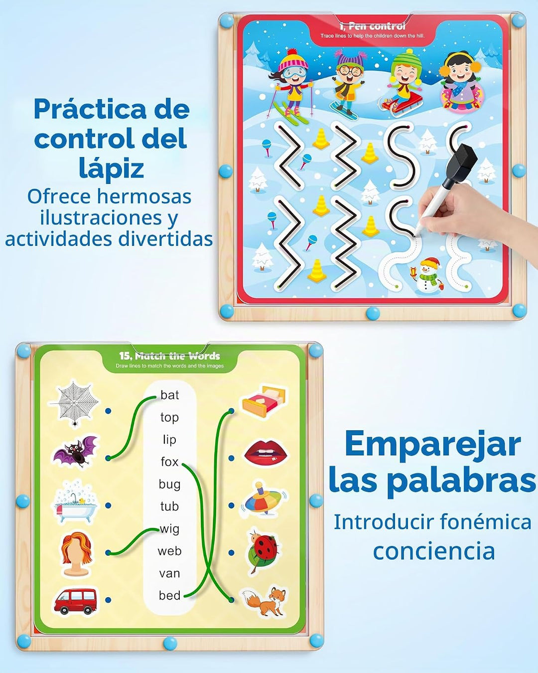 Coogam - Tabla de cien escritura a mano, manipulador de matemáticas...