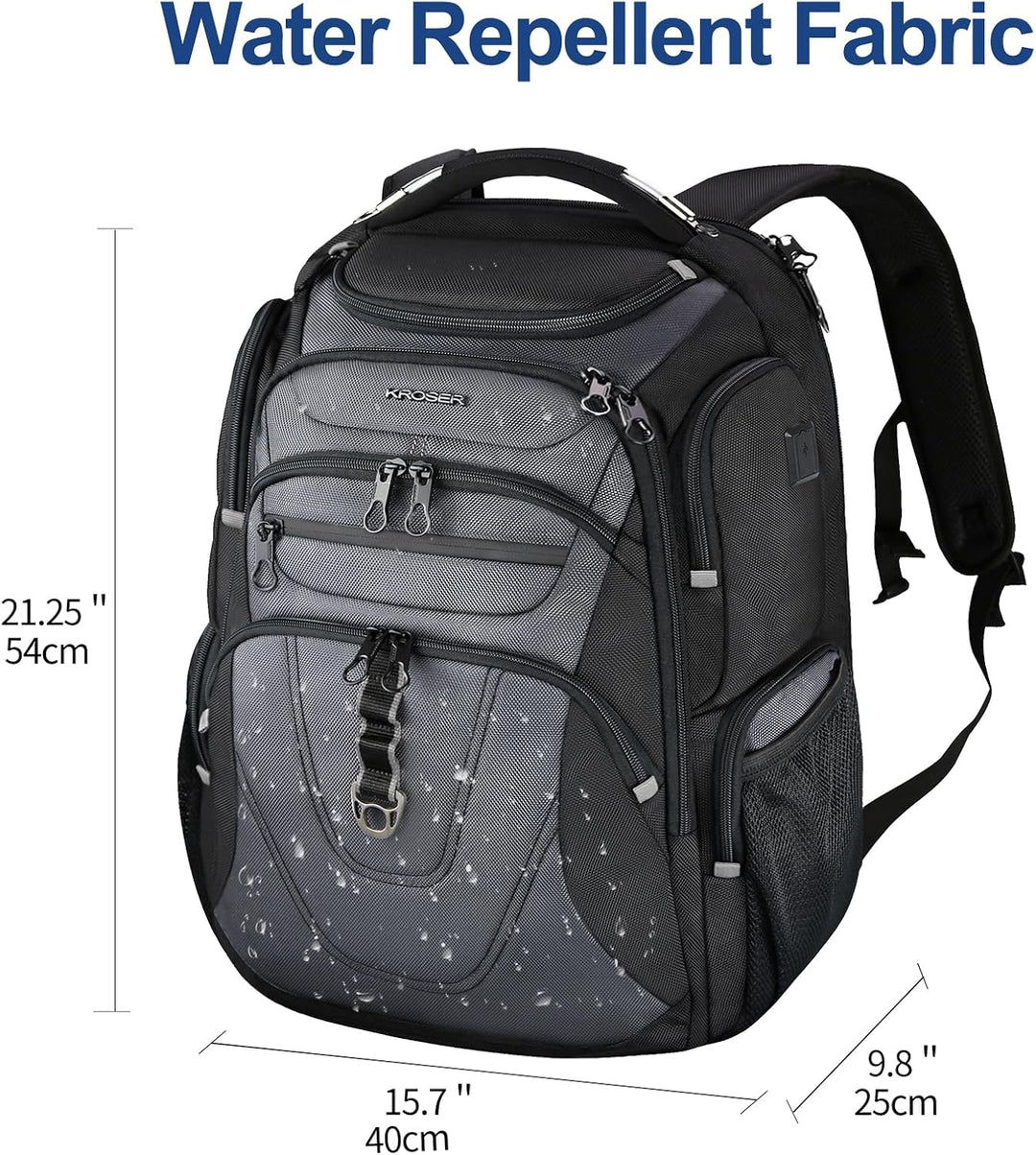 KROSER Mochila para Laptop de Viaje Amigable Mochila Repelente al A...