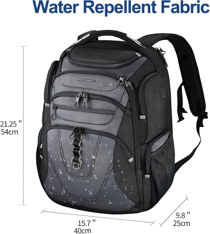 KROSER Mochila para Laptop de Viaje Amigable Mochila Repelente al A...