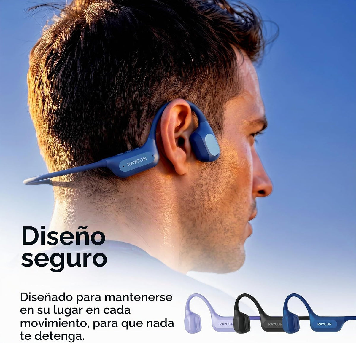 Raycon Auriculares de conducción ósea todos los días, 2ª generación, color
