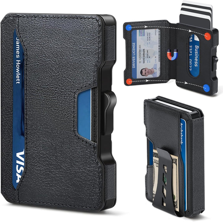 Cartera Delgada para Hombres - Cartera Minimalista para Hombres con...