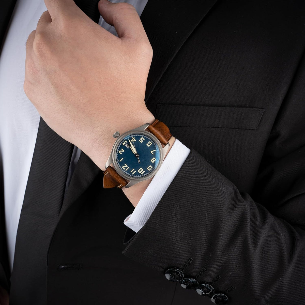 Correa de reloj de piel de liberación rápida 14mm 16mm 18mm 19mm 20mm 21mm 22mm 24mm, correas de reloj de cuero auténticas curtidas con aceite vintage, tiras de reloj de repuesto para