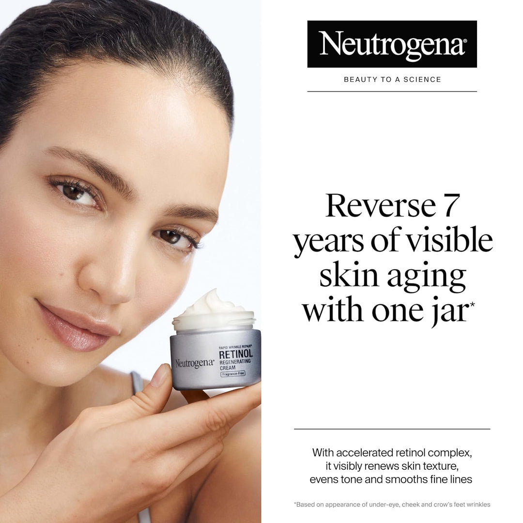 Neutrogena - Hidratante facial Rapid Wrinkle Repair Retinol, sin fr...