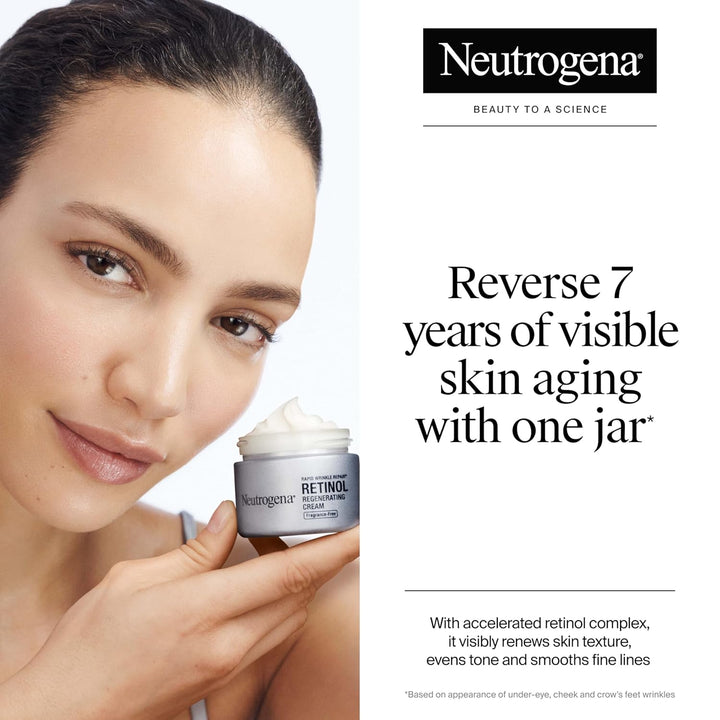 Neutrogena - Hidratante facial Rapid Wrinkle Repair Retinol, sin fr...