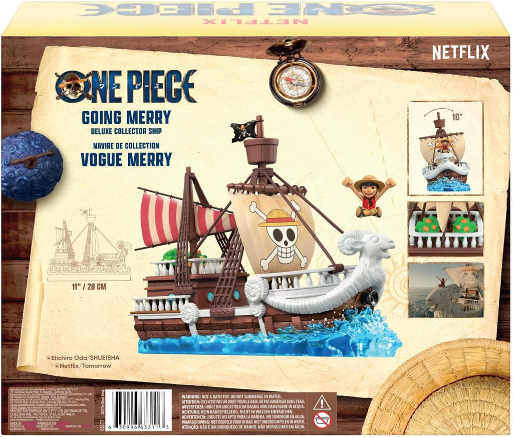 One Piece Going Merry Deluxe - Figura de acción de Luffy