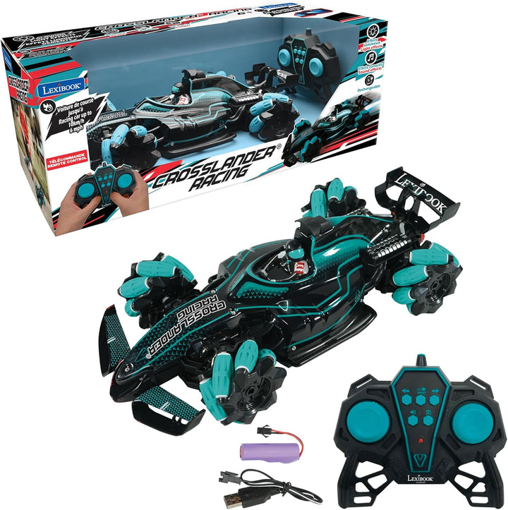 LEXiBOOK, Crosslander® Racing, auto de carreras de control remoto,...