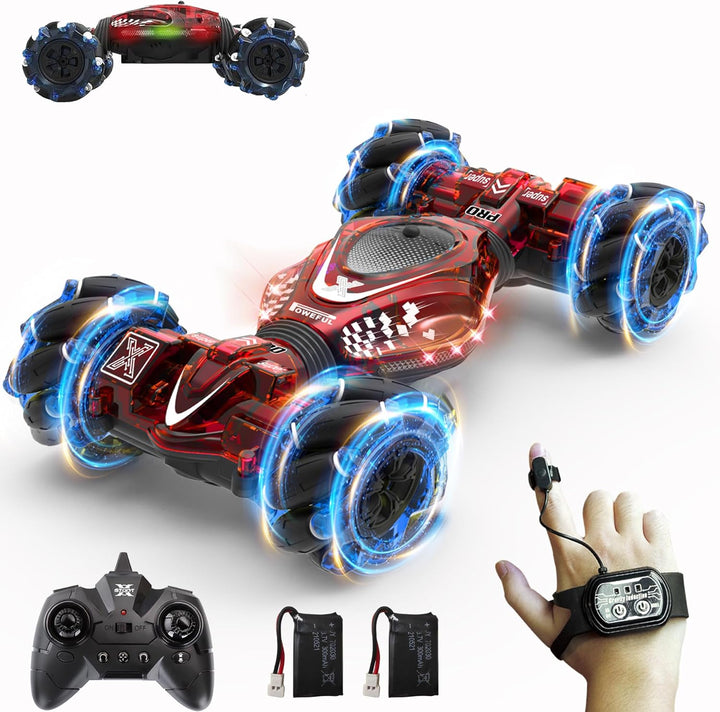 HOSHIPLAY Automóvil a control remoto con gestos 1:24 4WD transforma...