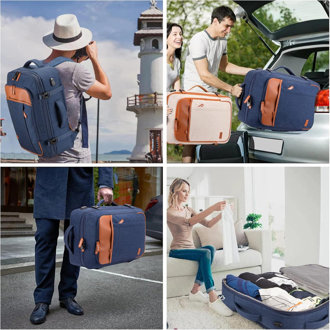 Lumesner - Mochilas de viaje para llevar, extragrandes de 40L, apro...