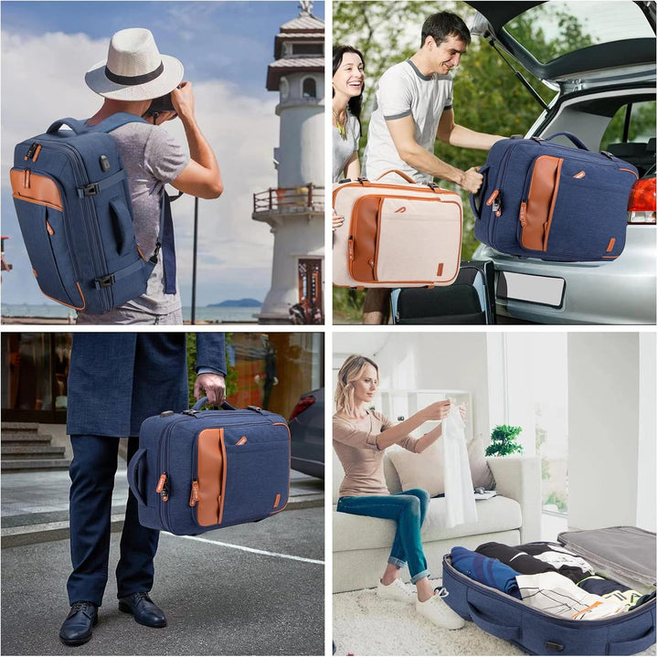 Lumesner - Mochilas de viaje para llevar, extragrandes de 40L, apro...