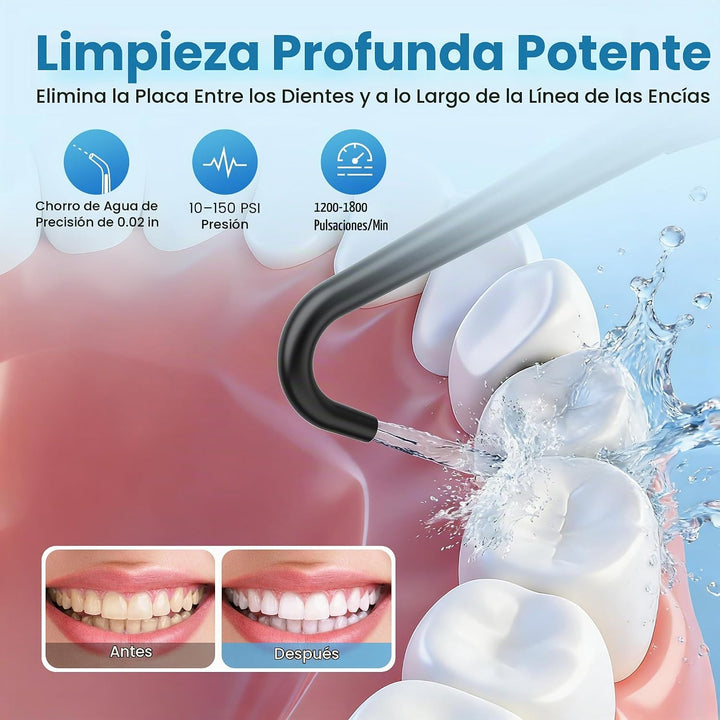 Maynovia Irrigador dental inalámbrico para dientes, irrigador oral...