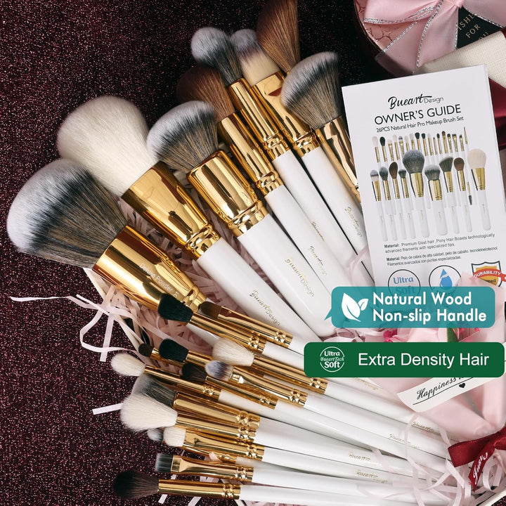 Juego de brochas para maquillaje profesional Calidad premium Fibra...