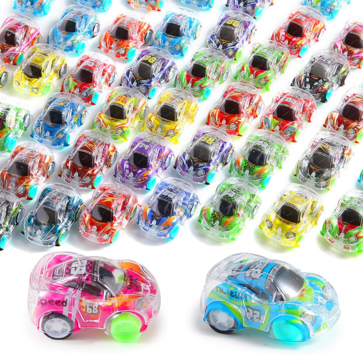 Juego de 50 mini automóviles de tracción hacia atrás