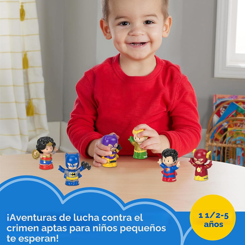 Fisher-Price Little People DC Super Friends - Juego de 6 figuras, a partir