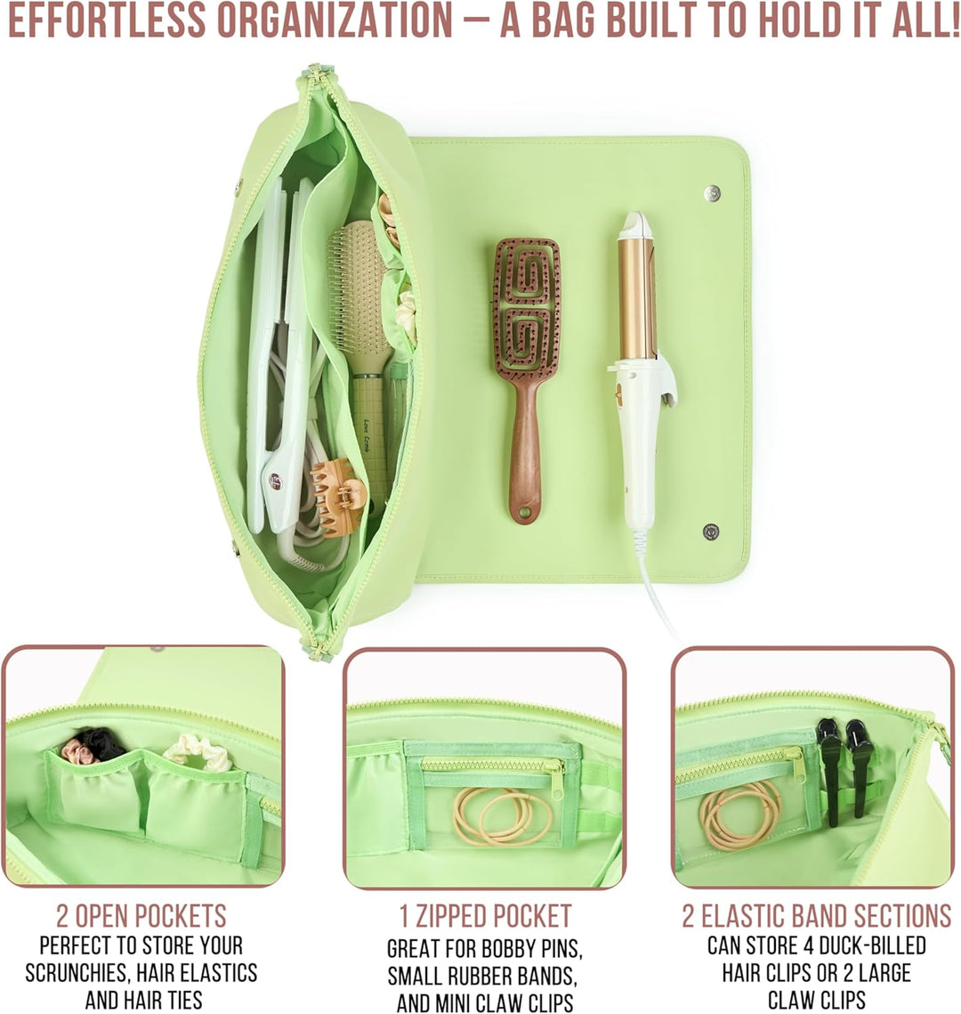 BAREFOOT CARIBOU Bolsa de viaje para herramientas para el cabello y...