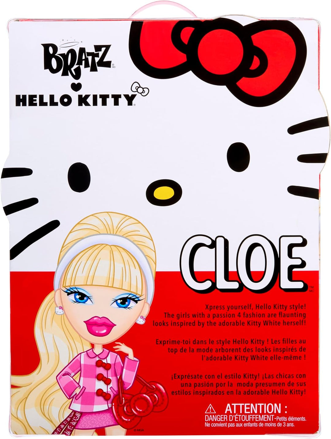 Bratz x Hello Kitty Cloe Sanrio Muñeca de moda con accesorios