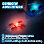 Tub Works® Splash Wheels™ Bathtime Raceway Car Ramp Toddler Bath Toy | Race Car Track con 2 Water-Activated Light-Up Racers | Light Up Bath Toys Flash & Change Colors | Engaging Bathtub Toys para Kids