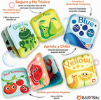 Libros flotantes de baño para bebés para bebés. Juguetes de baño de aprendizaje para niños. Juguetes de baño impermeables para niños pequeños. Juguetes educativos de baño para niños. (juego de 4: libros de baño de reconocimiento de colores)