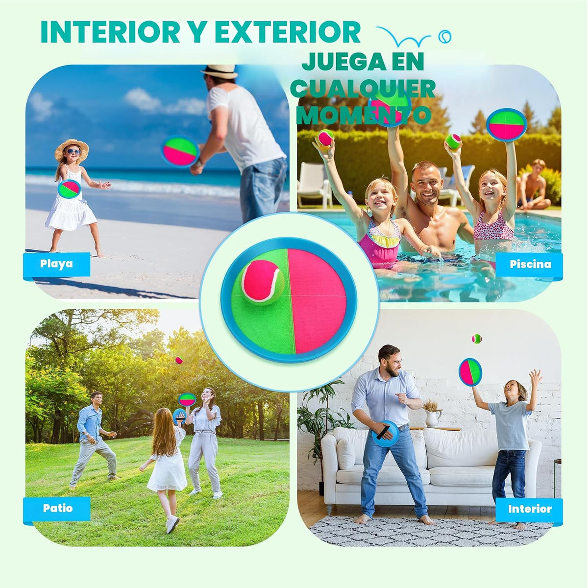 Juego de pelotas de lanzamiento y captura mejoradas, juego de
